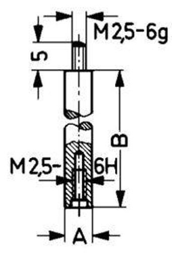 Przedłużka do końcówek pomiarowych 100mm KAFER 42 53602 277 Forum