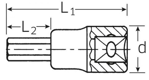 Nasadka INHEX 1/2" 8mm 03050008 Stahlwille Nasadka INHEX 1/2" 8mm 03050008 Stahlwille