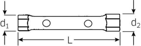 Klucz rurowy nasadowy 14x15mm dwustronny 43331415 Stahlwille Klucz rurowy nasadowy 14x15mm dwustronny 43331415 Stahlwille