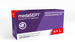 Rękawice nitrylowe medaSEPT nitrile premier PF 100szt. rozm. L