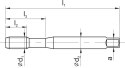 Gwintownik DIN-371-C M3 LH ISO2(6H) L40 HSSE 800 C2-591101-0030 FANAR