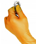 Rękawice robocze nitrylowe pomarańczowe Grippaz rozm. L opak. 50szt.