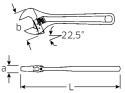 Klucz nastawny do max 39mm w lewo "FRANCUZ" 40260112 Stahlwille