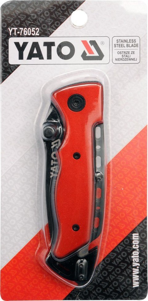 NÓŻ SKŁADANY 200MM RATOWNICZY YT-76052 YATO