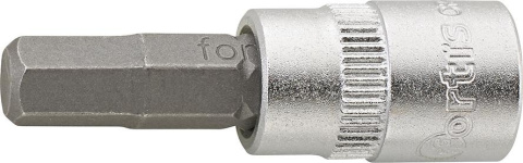 Wkrętakowa końcówka wymienna klucza nasadowego 6mm 1/4",do śrub z gniazdem sześciokątnym 85 04567496 FORTIS