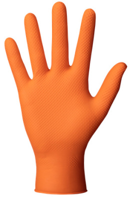 Rękawice ochronne MERCATOR gogrip orange rozm. L opak. 50szt.