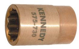 Nasadka kwadratowa nieiskrząca 24 mm chwyt 1/2" KEN5757340K Kennedy