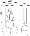 Szczypce-kombinerki mocne VDE z otulinową izolacją VDE 8250-180 H 1550950 GEDORE
