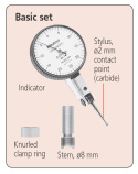 Czujnik dźwigniowo-zębaty, typ poziomy 0,8mm, 0,01mm, tuleja 8mm; 513-404-10E Mitutoyo