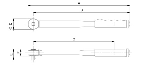 Klucz dynamometryczny mechaniczny klikowy, 3/8" 12-60 Nm 74PR-60 Bahco Klucz dynamometryczny mechaniczny klikowy, 3/8" 12-60 Nm 74PR-60 Bahco