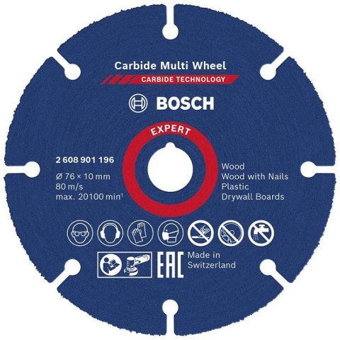 TARCZA UNIWERSALNA EXPERT CARBIDE MULTI WHEEL CMW 79x10MM 2608901196 BOSCH