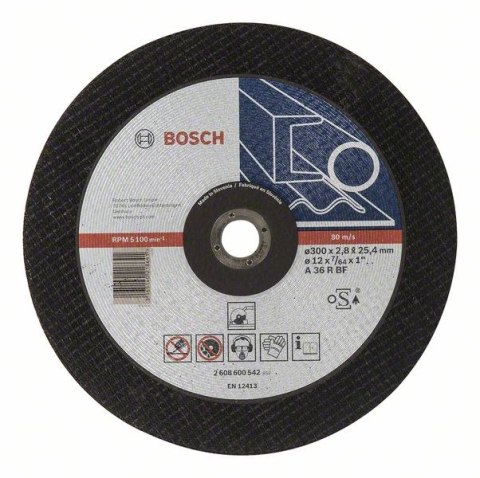 TARCZA TNĄCA 300x25,4x2,8 M DO PRZECINAREK 2608600542 BOSCH