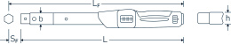 Klucz dynamometryczny MANOSKOP® 800-3600in.lb (60-300 ft.lb), uchwyt 14x18mm, z blokadą FIX, w skrzynce 96583040 Stahlwille