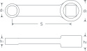 Nasadka do kluczy oczkowych (adapter), końcówka 3/8", rozmiar 12mm=3/8" SPLINE DRIVE 02480024 Stahlwille