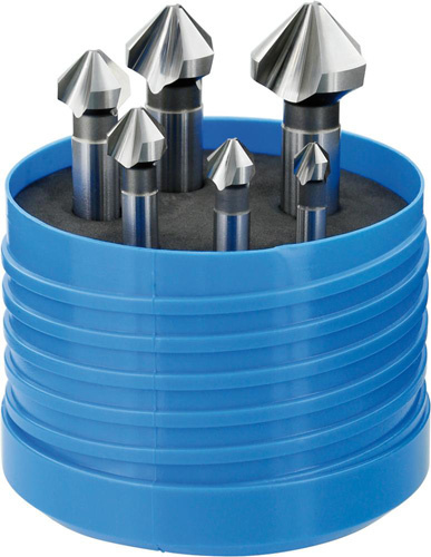Komplet pogłębiaczy stożkowych i gratujących 90st., z chwytem cylindrycznym D335C HSS - 6,3-25mm; 42 12211 110 Forum Komplet pogłębiaczy stożkowych i gratujących 90st., z chwytem cylindrycznym D335C HSS - 6,3-25mm; 42 12211 110 Forum
