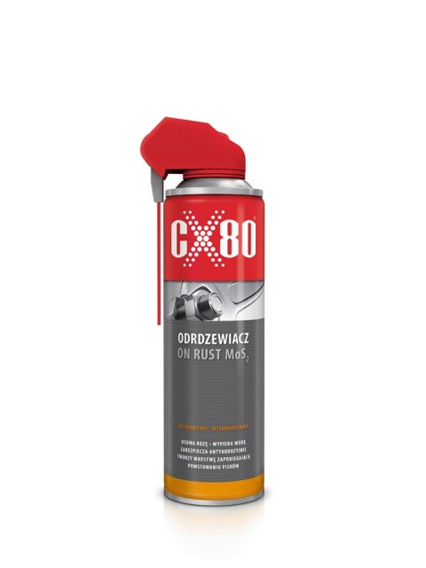 ODRDZEWIACZ 500 ML ON RUST MOS2 DUO SPRAY CX-80 ODRDZEWIACZ 500 ML ON RUST MOS2 DUO SPRAY CX-80