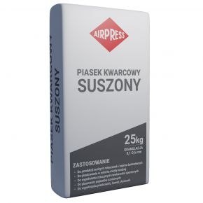 PIASEK KWARCOWY SUSZONY 25KG 0-0.5MM 45361 AIRPRESS PIASEK KWARCOWY SUSZONY 25KG 0-0.5MM 45361 AIRPRESS
