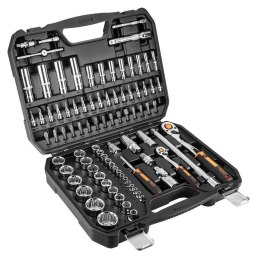 ZESTAW KLUCZY NASADOWYCH 1/4'' 1/2'' 86 CZĘŚCI NEO
