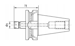 Miniaturowa oprawka do tulejek zaciskowych SK40 ER11M A100; 42 16412 405 Forum