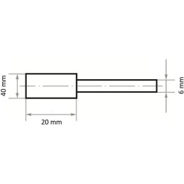 ŚCIERNICA TRZPIENIOWA MK 36 N V10 40*20*6 LUKAS