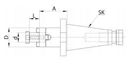 Trzpień frezarski do nasadzania głowicy SK50-22; 42 16407 338 Forum