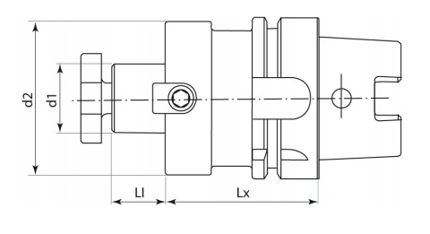 Uchwyt do głowic frezarskich DIN69893A HSK-A63 27x100mm; 42 16418 030 Forum