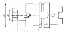 Uchwyt do głowic frezarskich DIN69893A HSK-A63 40x100mm; 42 16418 050 Forum